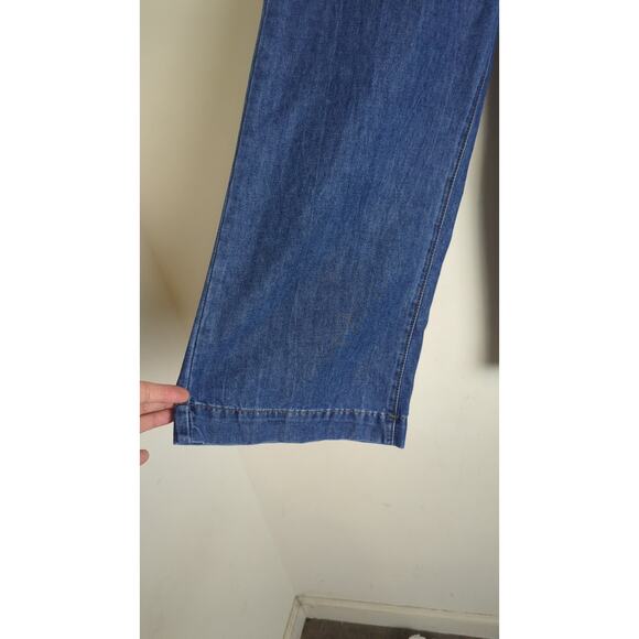Vintage Inspired Wide Straight Leg Capri Jeans Women's Size 4 - Picture 3 of 9